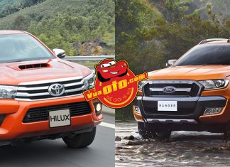 So sánh xe Ford Ranger với Toyota Hilux